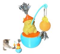 Jlobnyiun Jouets d'exercice pour chat - Jouets mignons pour chaton rotatif à 360 degrés, accessoires pour animaux de compagnie, accessoire de chasse, exercice de simulation, grattage, soulagement de