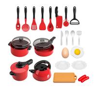 Jlobnyiun Kids Play Kitchen Toys 24 Pack Children's Baking Cooking Set