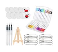 Jlobnyiun - Kit de peinture - 24 crayons de couleur pour un effet 3D créatif | Kit d'art de bricolage de dessin 3D - pour ces d'âge préscolaire et maternelle, étudiants, filles, fils et filles