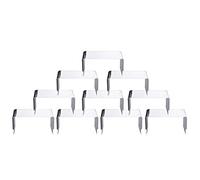 Jlobnyiun Lot de 10 présentoirs transparents en acrylique pour comptoir, présentoirs de produits | Supports de brochure transparents, présentoirs de table, rehausseurs de maquillage pour armoire, 10 x