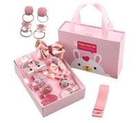 Jlobnyiun Lot de 18 pinces à cheveux élégantes pour filles, accessoires de cheveux assortis pour fête d'anniversaire, école, ballet