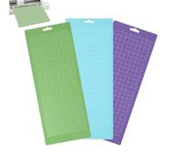 Jlobnyiun Lot de 3 tapis de découpe adhésifs antidérapants pour loisirs créatifs, projets artistiques, cuisine, papier PVC, machine de gravure, matelassage