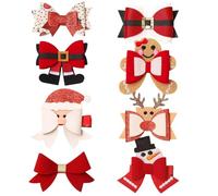 Jlobnyiun Lot de pinces à cheveux créatives pour les vacances, accessoires pour cheveux de Noël, pour voyage, travail, plage, fête, salle à manger, école, trajets en plein air, maison, hommes et