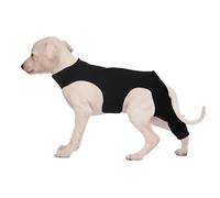 Jlobnyiun Manche de récupération pour chien, jambe arrière : support de protection, anti-léchage, design de support réglable, matériau durable qui aide à guérir et prévient la mastication