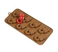 Jlobnyiun Moules De Noël,Non Collant 8 Cavités Ornements De Noël | Moules À Chocolat Et Bougie Forme Noeud Et Canne - Pour Bonbons Fondant Dessert Savon Résine Cadeaux Fête