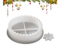 Jlobnyiun Noël en silicone, calendrier de l'Avent moule porte-bougies, 2 pièces réutilisables, pour l'artisanat festif en plâtre de ciment
