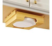 Jlobnyiun Organisateur d'assiettes en papier, distributeur d'assiettes pour armoire - Rangement en papier sur comptoir,Organisation en sous le meuble pour la maison, le