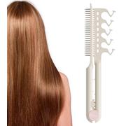 Jlobnyiun Peignes à cheveux pour coiffage - Peigne droit en forme de V - Outil de coiffure antistatique, volumateur pour voyage, maison, salon, femmes, filles, famille, amis, fille