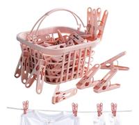 Jlobnyiun Pinces à Linge - Pinces à Linge domestiques, Supports Coupe-Vent | Outils de Fixation pour sécuriser Les Accessoires de Tissus légers et Les Jours sur Les séchoirs à Linge en