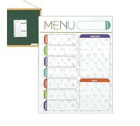 Jlobnyiun Planificateur magnétique | Feuille de tableau blanc effaçable magnétique pour réfrigérateur de cuisine | Liste d'épicerie Agenda Tableau d'organisation Gestion du travail Accessoire