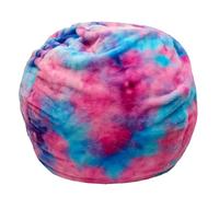 Jlobnyiun Pouf - Organiseur en peluche, sac à jouets | Chaise en tissu à fermeture éclair avec large poignée de transport pour ranger des jouets doux et créer un siège confortable dans les chambres