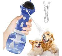 Jlobnyiun Pulvérisateur De Shampoing pour Chien - Brosse de Bain pour Animaux avec Réservoir à Savon - Flacon Pulvérisateur Mousseur pour Évier Douche Jardin Salle de Bain Toilettage Chat