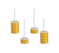 Jlobnyiun Rangement Porte-Rubans,Lot de 4 Organisateurs Gain de Place Grande Capacité Présentation,Support Stockage Bobines Rubans Adhésifs Crochet - Pour Boutique Fleuriste Artisanat Emballage Cadeau