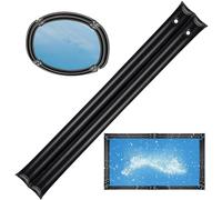 Jlobnyiun Sacs d'eau de Lestage pour Couverture de Piscine,Tube d'Hivernage pour Couverture de Piscine - Poids Étanche Double Rangée pour Propriétaires Résidences Secondaires et Résidents Saisonniers