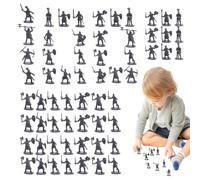 Jlobnyiun Soldats Jouets Pour , Ensemble De Soldats Jouets, 100 Miniatures Miniatures Jouets Pour Jeux De Rôle Et Projets Éducatifs