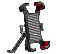Jlobnyiun Support de téléphone à vélo réglable - Support Cellule Moto l'épreuve des Chocs, Guidon sécurisé | Navigation Vlogging Music Appel, Stable Mobile Stand pour Les vélos et Motos
