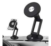Jlobnyiun Support magnétique de téléphone pour voiture - Support magnétique rotatif à 360° | Support de navigation automobile, pour véhicule, VUS, camping-car, camion, trajets quotidiens, conduite