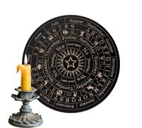 Jlobnyiun Table Divinatoire avec Pendule - Accessoire Divinatoire Décoratif Pour Messages En Bois, Jeu De Divination Pour Débutants, Famille Et Amis