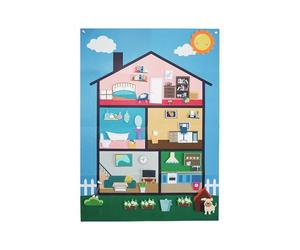 Jlobnyiun Tableau en feutre jouet éducatif - Jeu d'interaction parents- | Tableau en feutre pour de 3 ans et plus, d'âge préscolaire, étudiant