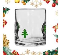 Jlobnyiun Tasses À Café Noël - Tasse Cadeau De Noël Pour Boissons Chaudes,Tasse Verre Goblet Pour Boissons Voyage Bar Vacances Fête Café Amis | Fêtes de Fin d'Année et Moments Conviviaux