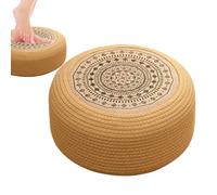 Jlobnyiun Tatami Coussin de Sol - Coussins de Méditation pour S'asseoir Au Sol | Tapis de Chaise de Style Japonais Respirant Repose-Pieds, Zen Home Temple Méditation Tatami
