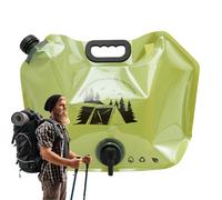 Jlobnyiun Transporteur d'eau pliable : réservoir de liquide réutilisable, construction sans BPA, gourde distributeur de robinet de grande capacité | pique-nique survie emballage pratique