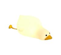 Jlobnyiun Veilleuse Canard en Silicone,Lampe Lumière Canard - Éclairage Tactile 3 Modes Rechargeable Extinction Auto Intensité Réglable pour Chambre Salle de Bain Maison Dortoir Sommeil Allaitement