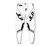 JLP RACING Pantalon Enfant Blanc Tenue Moto Cross Quad VTT BMX