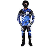 JLP RACING TENUE PANTALON MAILLOT GANTS MOTO CROSS QUAD ENDURO VTT BMX MTB ENFANT BLEU L