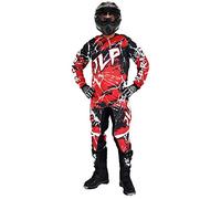 JLP RACING TENUE PANTALON MAILLOT GANTS MOTO CROSS QUAD ENDURO VTT BMX MTB ENFANT ROUGE L