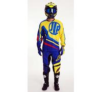 JLP RACING TENUE PANTALON MAILLOT GANTS MOTO CROSS QUAD VTT BMX ENDURO MTB JAUNE BLEU ROUGE L