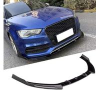 JLQFYWL Spoiler Avant Voiture pour Audi A3 8V 2014 2015 2016, Becquet Avant Voiture Pare-Chocs Lame Avant Voiture Lame Pare Choc Avant Accessoire Voiture,Black