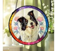 JLSKCN Cadeaux Commémoratifs Souvenir Chien Décédé Personnalisé, Objets Commémoratifs et Funéraires pour Chiens, Personnalisés pour Chiens Decoration, Cadeaux de Perte de Chien/Chat - Nom, Date