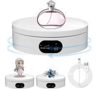 Jlslj-Plateau Tournant Électrique Rotatif À 360 Degrés Pour Produits De Photographie, Bijoux, Montres, Modèles 3d Et Objets De Collection