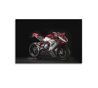 JLTC Poster de Superbike Mv Agusta F3 800 RC Sports Moto Café Racer - Impression sur toile murale moderne pour chambre à coucher - 30 x 45 cm