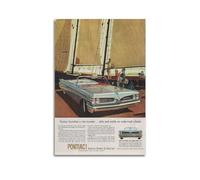 JLTC Poster vintage de voiture décapotable de Pontiac Catalina de 1959 - Impression sur toile murale moderne pour chambre à coucher - 30 x 45 cm