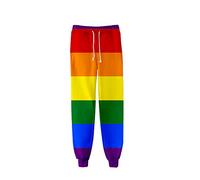 JLTPH Unisexe Pantalon de Sport LGBT Gay Pride Rainbow Imprimé Pantalon de Survêtement Cordon de Serrage Pantalon de Sport Yoga Fitness Pilate Leggings