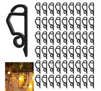 JLTXKST 120pcs Clip De Lumière De Noël Crochet, Attache Guirlande Exterieur, Fixation Guirlande Exterieur, Guirlande Gouttiere Noel, Support De Guirlande Lumineuse Pour Intérieur & Extérieu
