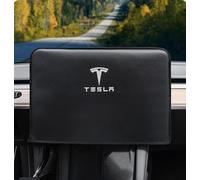 JLVVW Housse de Protection D'écran de Voiture, pour Tesla Modèle 3 Y, Protecteur D'écran D'affichage, Étui de Protection Pare-Soleil, Accessoires D'intérieur,Black