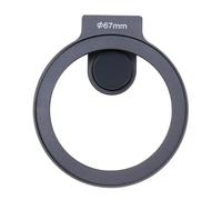 JLWIN Kit d'adaptateur de filtre d'objectif à clipser pour iPhone 16 15 14 Pro Max 16 Plus Smartphone 67 mm, support griffe pour lumière LED, bouton de verrouillage antidérapant/anti-rayures