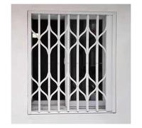 JLXJYS Barrière de sécurité for fenêtre Pliante Horizontale, barreaux de sécurité en Aluminium Blanc, Garde-Corps verrouillable for fenêtre de sous-Sol Anti-effraction(32x40in/80x100cm)