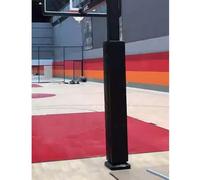 JLXJYS Protection Noire for poteaux de Basket-Ball, Hauteur 9,5/11,9/1,5/1,8 m, for sous-Sol, Aire de Jeux, communauté(H-5.9ft/180cm,LxW- 8.5x8.5 inch)