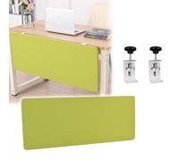 JLXJYS séparateur cloison Acoustique de Bureau Panneau Panneau de confidentialité sous Bureau, Panneau de confidentialité à Pince for tiroir de Bureau(Green,Length 32 inch)