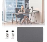 JLXJYS séparateur cloison Acoustique de Bureau Panneau Panneau de séparation de Bureau avec cloison, Panneau de pudeur sous Bureau for Bureaux et postes(Dark Gray,Length 27 inch)