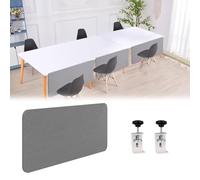JLXJYS séparateur cloison Acoustique de Bureau Panneau Paravent de Bureau de 60 cm de Haut for cloison de Bureau, Panneau de confidentialité insonorisé sous Le Bureau(Dark Gray,LxH 50x60cm)