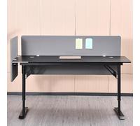 JLXJYS séparateur cloison Acoustique de Bureau Panneau Paravent de séparation sous Table, Panneaux de séparation, séparateur de Bureau Assis-Debout à Fixation par Pince(Front L-120CM/47.2IN)