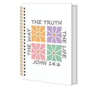JLZ Carnet d'étude à spirales avec prière de la Bible - Format A5