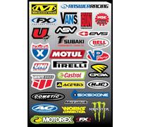 Jm-Déco 29 Stickers Autocollants FX4 Auto Moto - Stickers Quad, ATV, Scooter, Sponsors