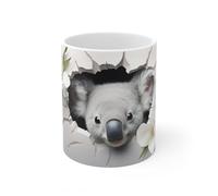 Jm-Déco Mug 3D Koala - Idée Cadeau - Tasse Originale en céramique