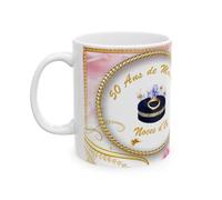 Jm-Déco Mug 50 ans de Mariage Noces d'Or - idée cadeau - tasse anniversaire de Mariage